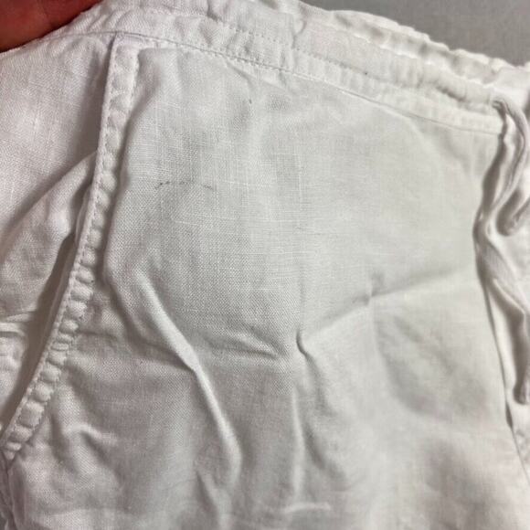 Island Importer Cargo Shorts Mens Large White Cabo Linen Drawstring Pull On - Picture 12 of 12